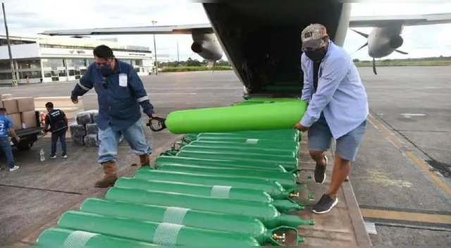 Son 500 balones de oxigeno que compró Gobierno Regional de Loreto para combatir al Covid-19.