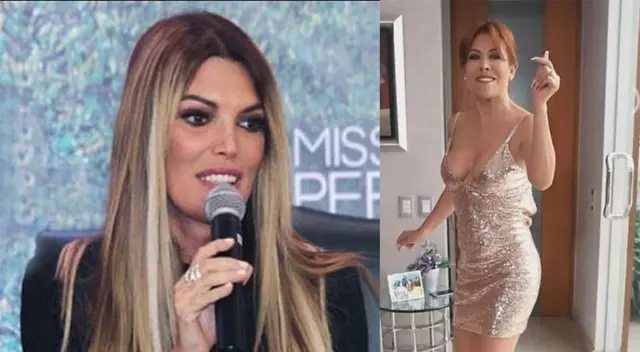 Magaly Medina y Jessica Newton preparan una celebración.