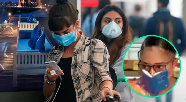 La mujer se volvió viral al utilizar una biblia como cubrebocas. La mujer se volvió viral al utilizar una biblia como cubrebocas.