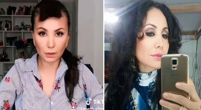 Ex trabajadora de Janet Barboza afirman que utiliza extensiones. Ex trabajadora de Janet Barboza afirman que utiliza extensiones.