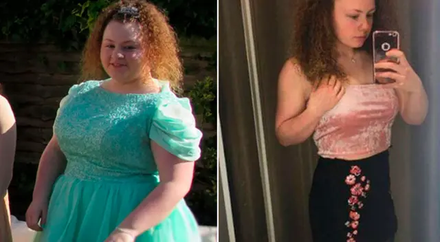 La joven ahora luce irreconocible. La joven ahora luce irreconocible.