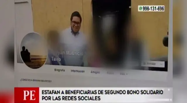 Brayan Mauricio Supo Tario  es sindicado por las víctimas de estafa del segundo bono.
