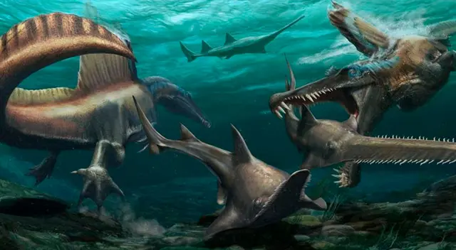 Spinosaurus era un animal acuático. Spinosaurus era un animal acuático.