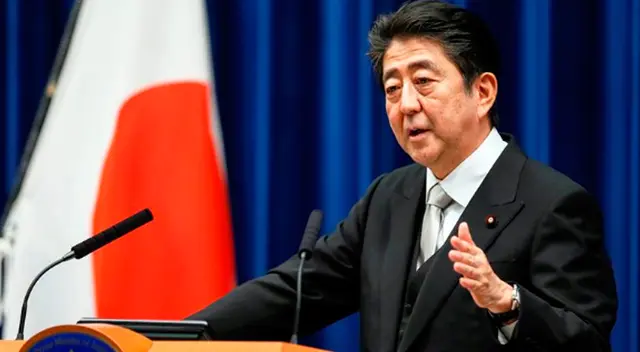 Primer ministro de Japón, Shinzo Abe. Primer ministro de Japón, Shinzo Abe.