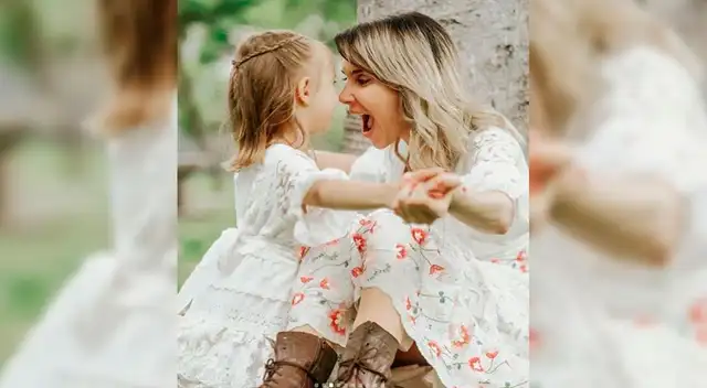 Juliana Oxenford y su hija enternecen con interpretación de canción en programa de Magaly Medina.