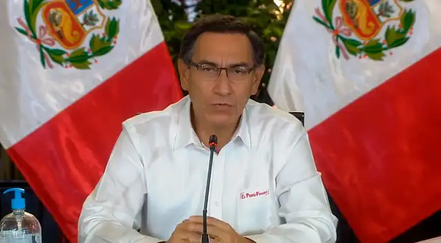 El presidente Martín Vizcarra