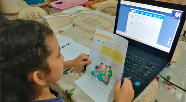 Aprendo en casa para TV, radio e Internet.