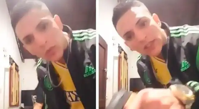 El muchacho grabó un video amenazando a su ex pareja. El muchacho grabó un video amenazando a su ex pareja.