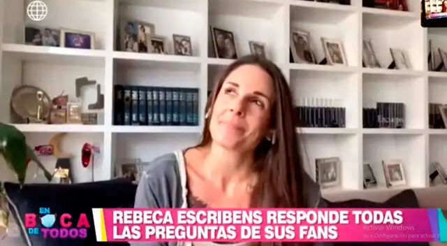 Rebeca Escribens se quiebra en vivo.