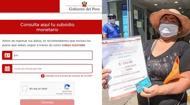 Bono 380: ¿Dónde averiguo si mi hogar accede al subsidio monetario?