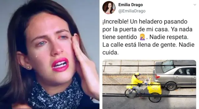 Los usuarios de redes sociales le pidieron a Emilia Drago "salir de su burbuja" y respetar el trabajo. Los usuarios de redes sociales le pidieron a Emilia Drago "salir de su burbuja" y respetar el trabajo.