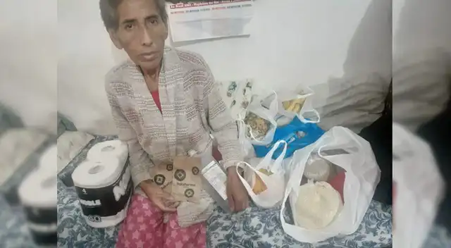 Mujer clama por ayuda. Mujer clama por ayuda.