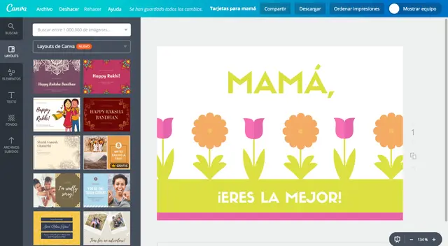 Descubre las mejores aplicaciones para crear una tarjeta virtual para mamá.