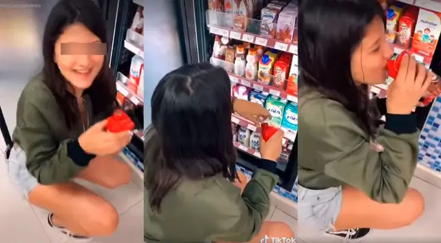 La joven lo hizo debido a un video viral que viene circulando en redes sociales. La joven lo hizo debido a un video viral que viene circulando en redes sociales.