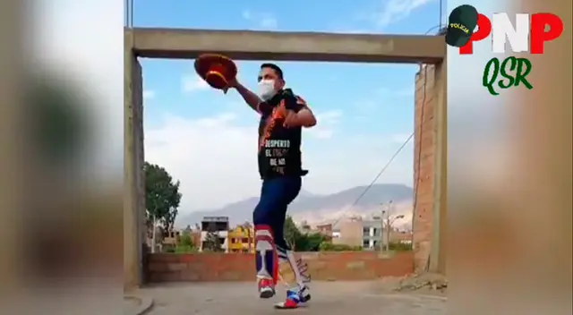 Policía baila caporales Policía baila caporales