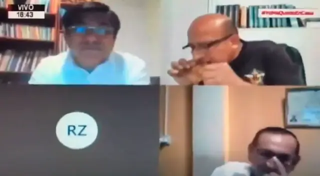 Congresista empezó a comer su pollito broaster en frente de sus colegas y todo quedo registrado.