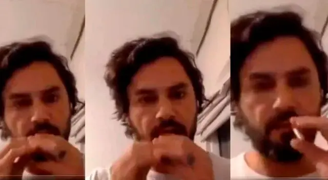 El congresista intentó prender el cigarro durante una sesión del pleno.