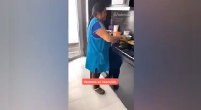 La reacción de la mujer desató la risa de varios internautas.