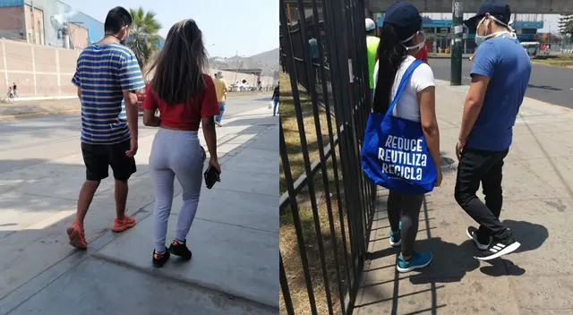 Usuarios reportaron parejas en Plaza Vea y Tottus. Fotos: Twitter Usuarios reportaron parejas en Plaza Vea y Tottus. Fotos: Twitter