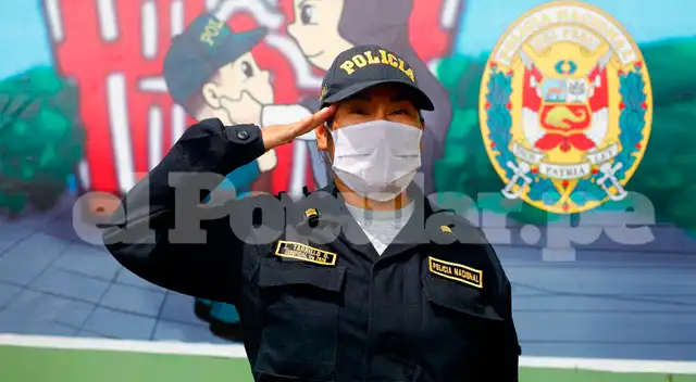 Mamá policía. Sub Oficial PNP Limberly Tarrillo Ordoñez. | Foto: Felix Contreras Mamá policía. Sub Oficial PNP Limberly Tarrillo Ordoñez. | Foto: Felix Contreras
