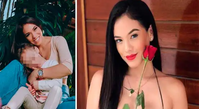 Jazmín Pinedo celebra el día de las madres junto a su hija.