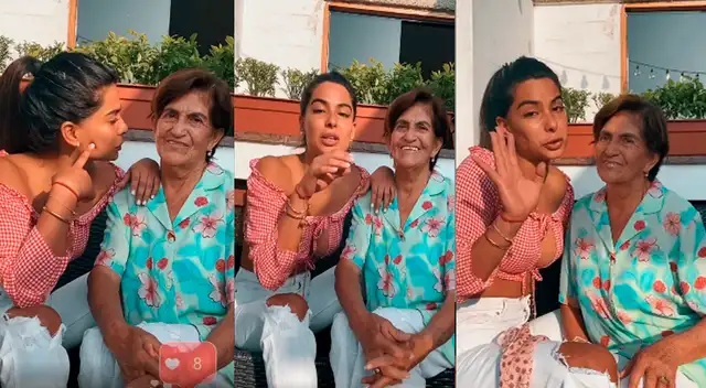 Ivana Yturbe comparte gratos momentos con su abuelita en cuarentena.