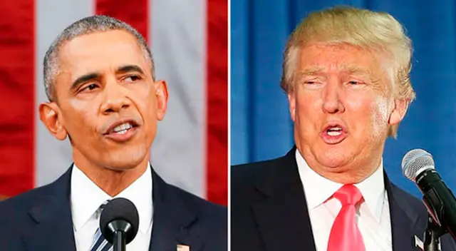 Donald Trump arremete contra Barack Obama.