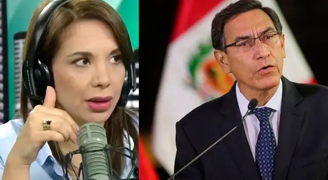 Mónica Cabrejos se muestra poco convencida de las palabras de Martín Vizcarra.
