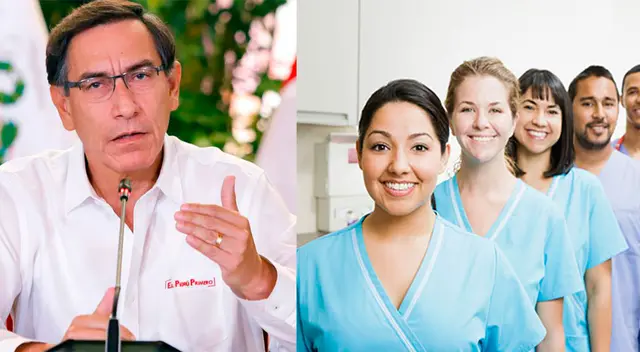 Martín Vizcarra saluda a los enfermeros por su día.