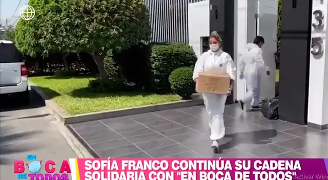 Sofía Franco realizó gesto solidario en el distrito de Carabayllo.