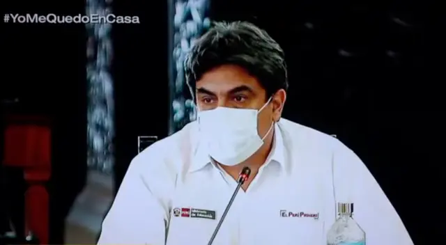 Ministro de Educación Martín Benavides. Ministro de Educación Martín Benavides.