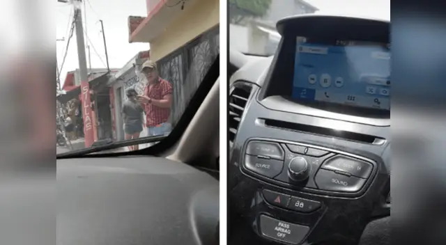 La mujer logró captar el rostro asustado de su marido al darse cuenta de su garrafal error. La mujer logró captar el rostro asustado de su marido al darse cuenta de su garrafal error.