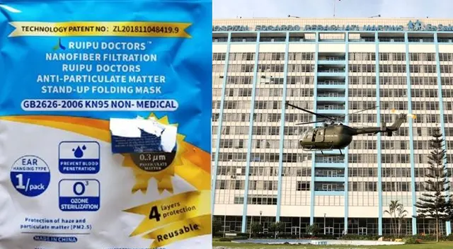 Médicos recibieron mascarillas KN95 de uso “no médico”.