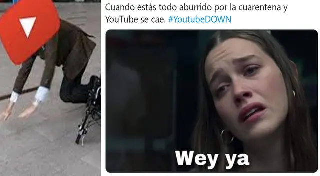 Hilarantes memes inundaron las redes sociales este jueves tras fallas de YouTube.