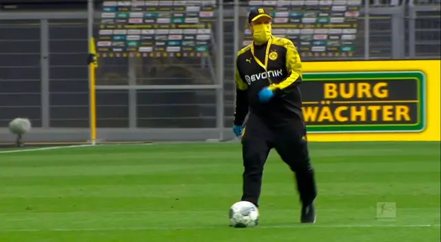 Guantes y mascarillas para los asistentes de campo.