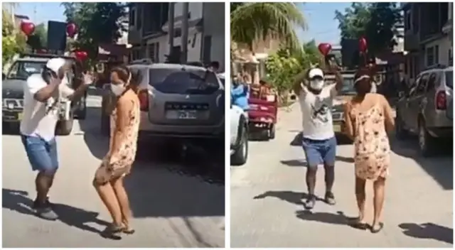 Vecinos que bailaron en la calle fueron multados.