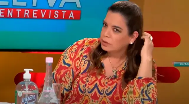 Milagros Leiva en programa de TV Milagros Leiva en programa de TV