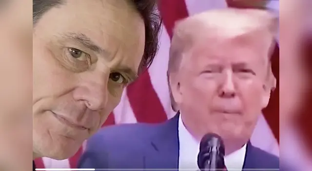 El actor sacó un papel higiénico, se sopló la nariz y se lo pegó en la cara a Trump al finalizar el video.