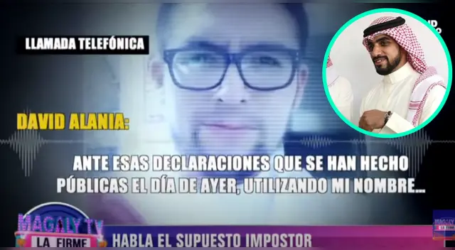 El supuesto impostor de identidad de Yaqoob Mubarak habló para las cámaras de 'Magaly TV La Firme'. El supuesto impostor de identidad de Yaqoob Mubarak habló para las cámaras de 'Magaly TV La Firme'.