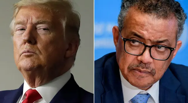 Donald Trump arremete contra la OMS.