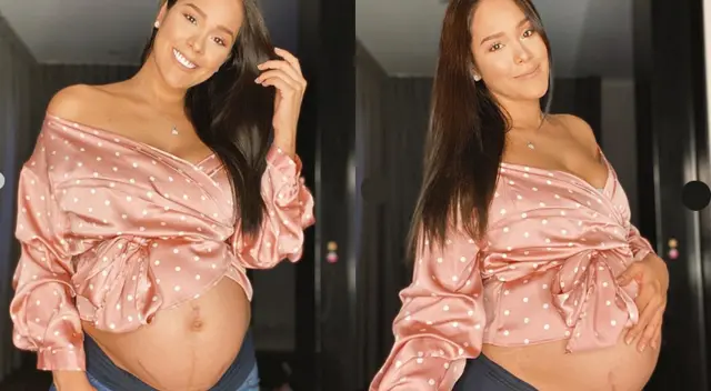 A unos días de dar a luz, Karen Schwarz compartió con sus seguidores de Instagram cómo luce su pancita debido a la gestación. A unos días de dar a luz, Karen Schwarz compartió con sus seguidores de Instagram cómo luce su pancita debido a la gestación.