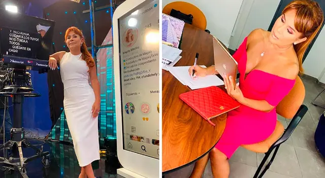 Magaly Medina demuestra su seguridad.