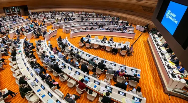 La 71.ª sesión de la Asamblea Mundial de la Salud. La 71.ª sesión de la Asamblea Mundial de la Salud.