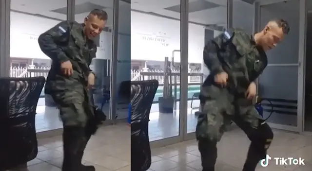 El militar es la sensación en las redes sociales.