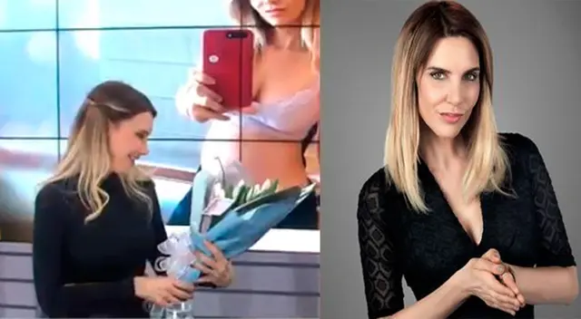 Juliana Oxenford recibe sorpresa de su equipo. Juliana Oxenford recibe sorpresa de su equipo.