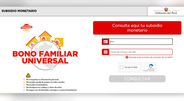 Bono Universal. Bono Universal.