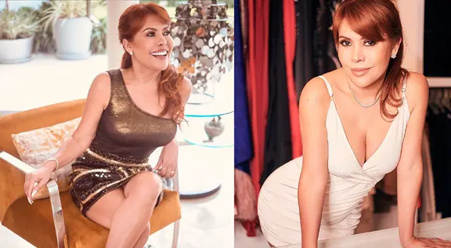 Magaly Medina luce una esbelta figura.