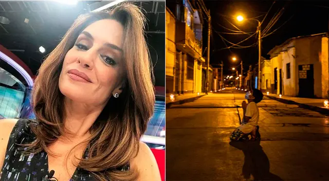 Mávila Huertas conmovida.