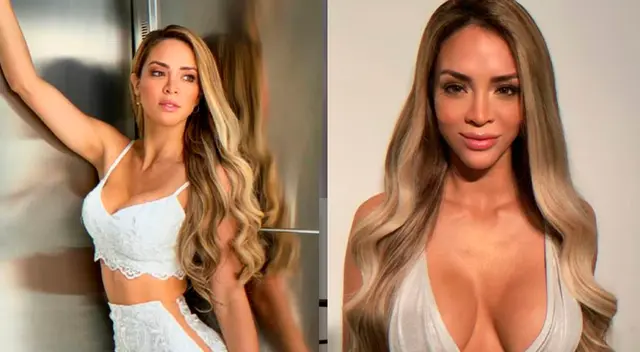 Sheyla Rojas luce gracias a los retoquitos una espectacular figura.