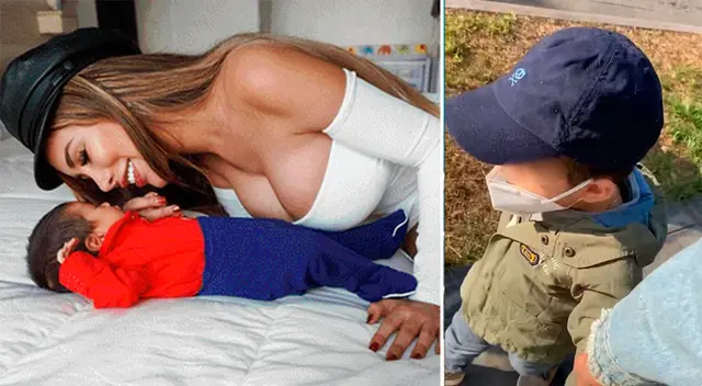 Paula Manzanal sale a pasear con su hijo. Paula Manzanal sale a pasear con su hijo.